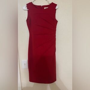 Elegant Red Sleeveless Dress